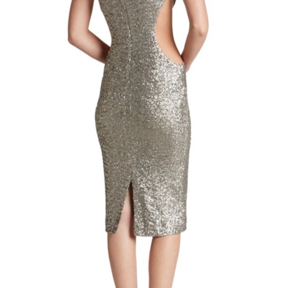 Dress the Population NWT black matte sequin dress - Picture 6 of 8